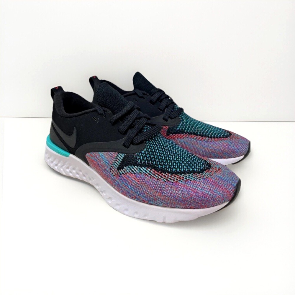 Nike Odyssey React 2 Flyknit Hyper Jade Sz 7 EU 38 Running‎ Sneakers Shoes Teal